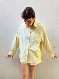 Lemon Stripe Cotton Shorts – By Frankie