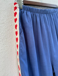 Love Hearts Pants - Navy / By Frankie
