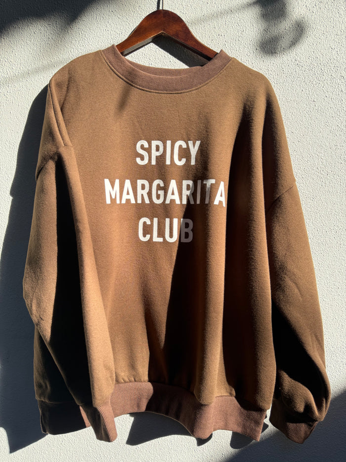 Spicy Margarita Club Fleece - Chocolate / By Frankie