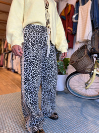 Racer Pant - Black Leopard / By Frankie