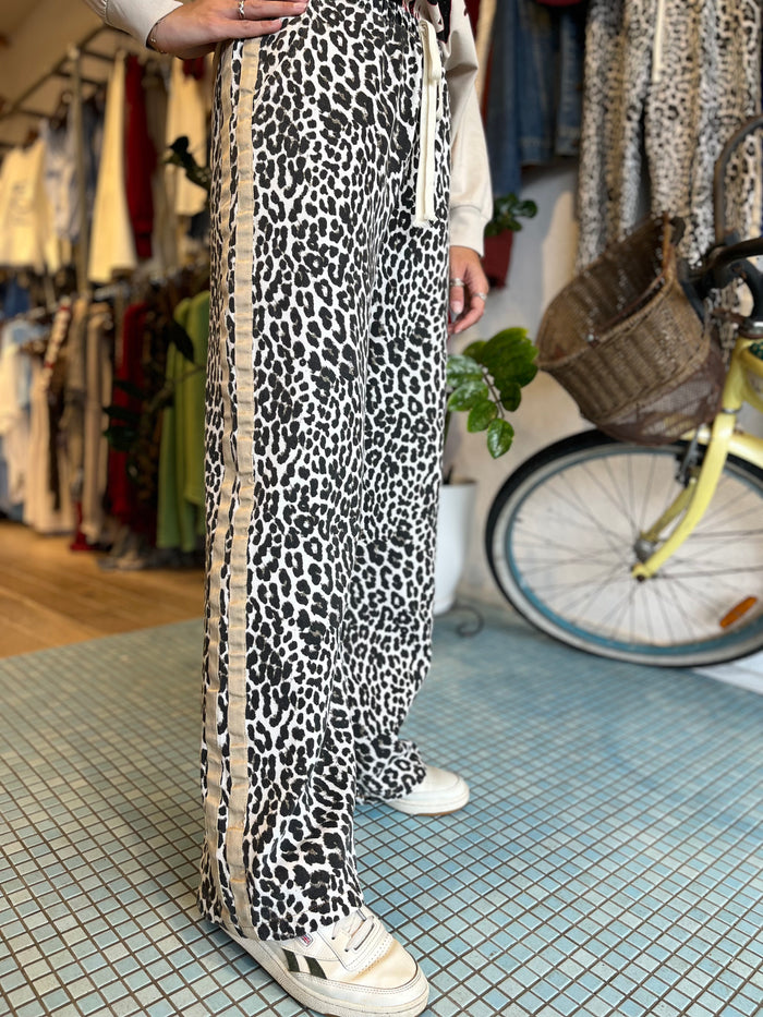 Racer Pant - Black Leopard / By Frankie