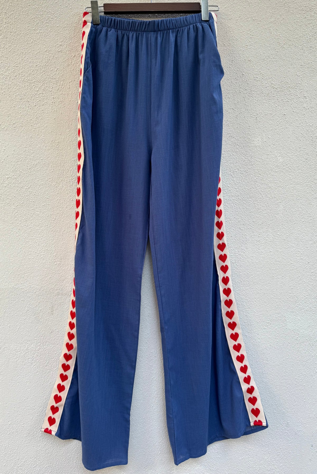 Love Hearts Pants - Navy / By Frankie
