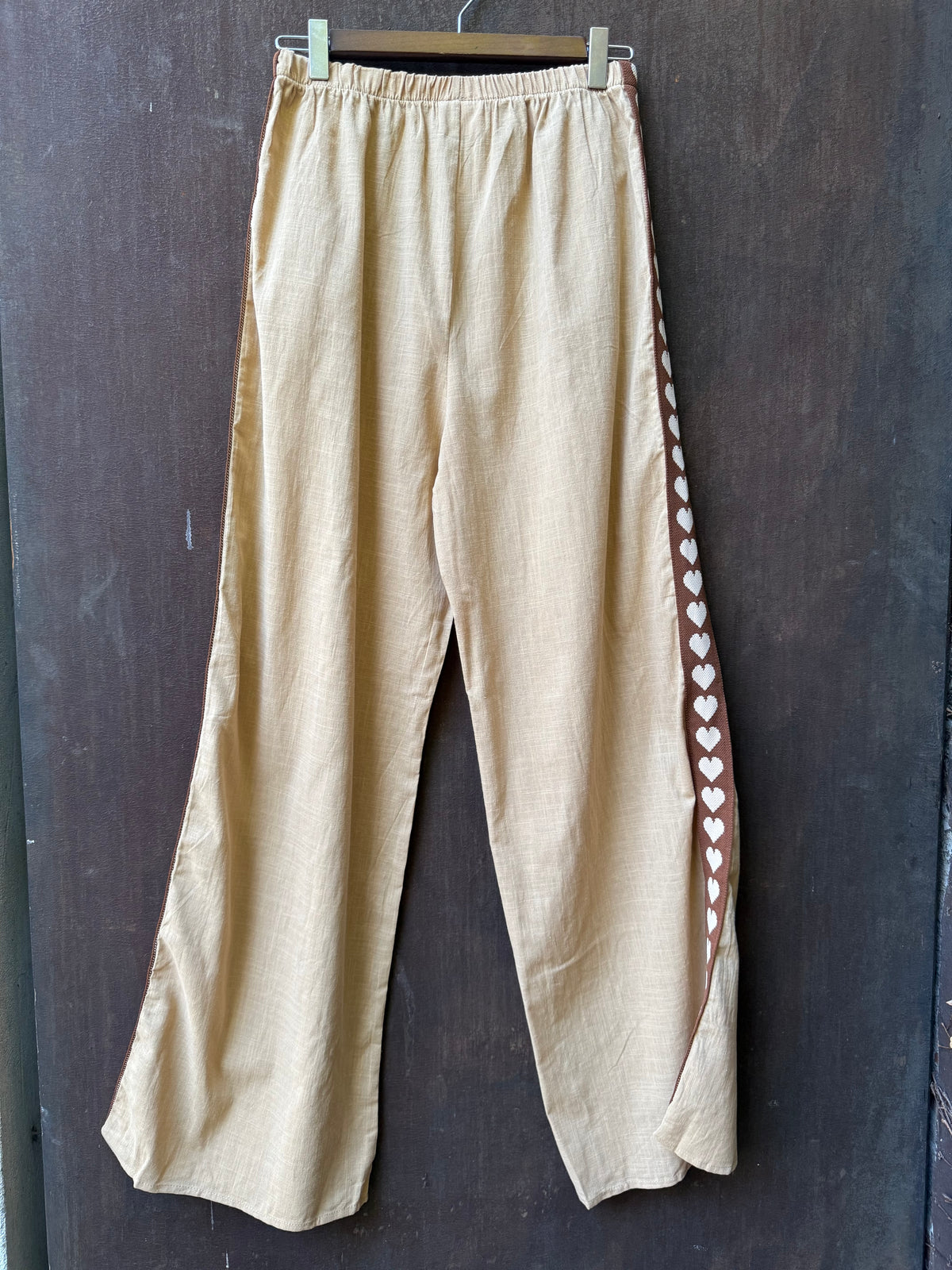 Love Hearts Pants - Beige / By Frankie