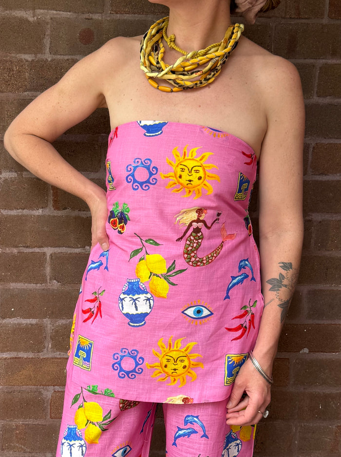 Greek Island Boob Tube Top – By Frankie