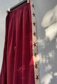 Star Pants - Maroon / By Frankie