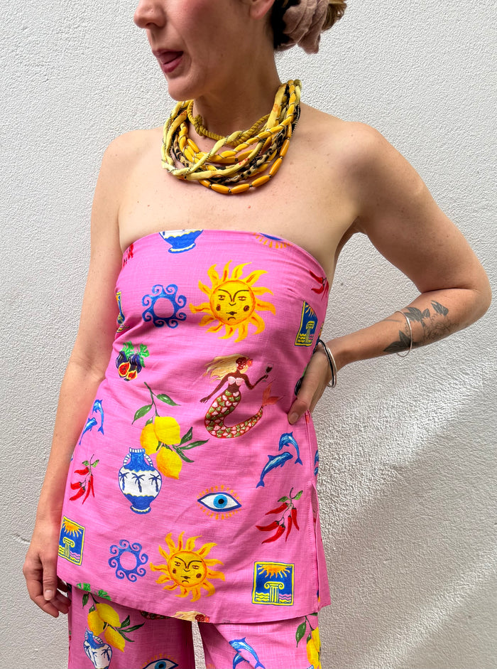 Greek Island Boob Tube Top – By Frankie
