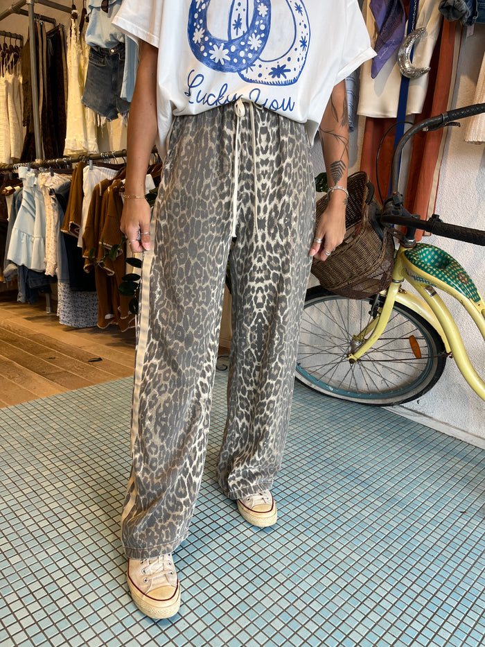 Racer Pant - Light Leopard / By Frankie