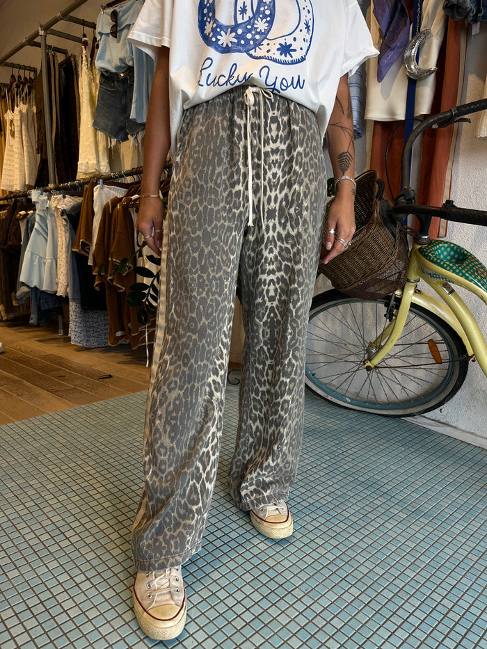 Racer Pant - Light Leopard / By Frankie