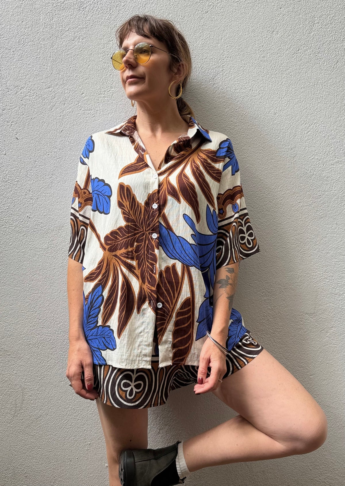 Archive Leaf Print Shirt – By Frankie
