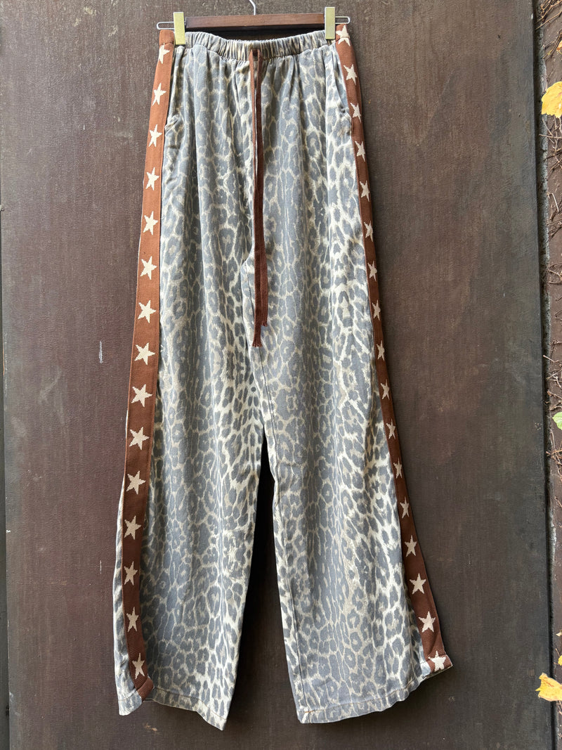 Cowboy Star Leopard Racer Jean Pant / By Frankie