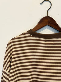 Brown & Cream Stripe Long Sleeve – By Frankie