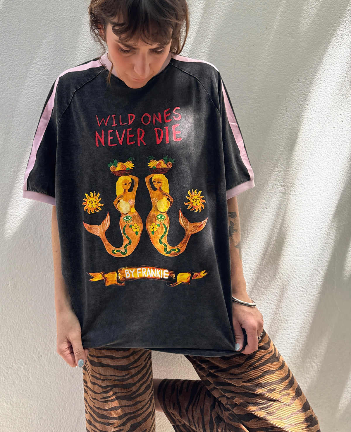 Wild Ones Never Die Ringer Tee – By Frankie