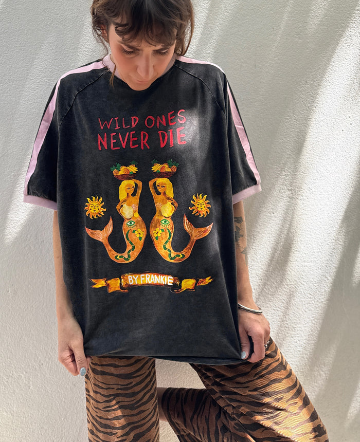 Wild Ones Never Die Ringer Tee – By Frankie