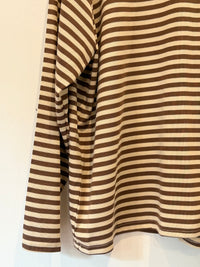 Brown & Cream Stripe Long Sleeve – By Frankie