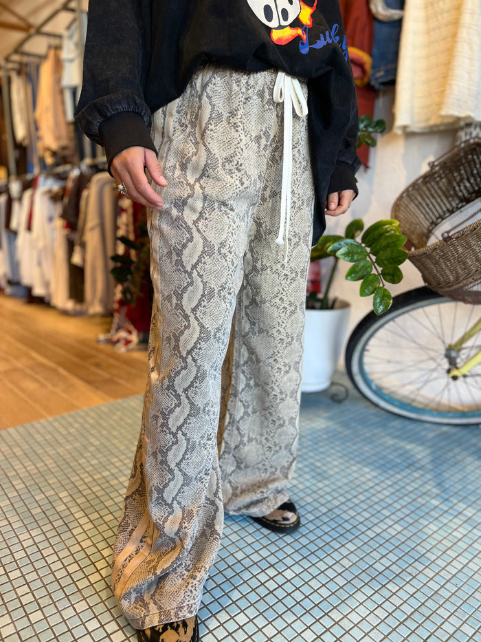 Racer Pant - Light Snake Print / By Frankie