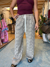 Racer Pant - Light Snake Print / By Frankie