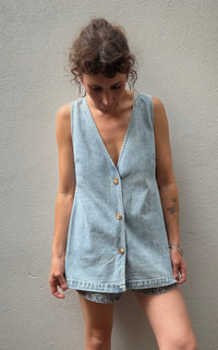 Tie-Front Denim Shorts - Light Wash – By Frankie