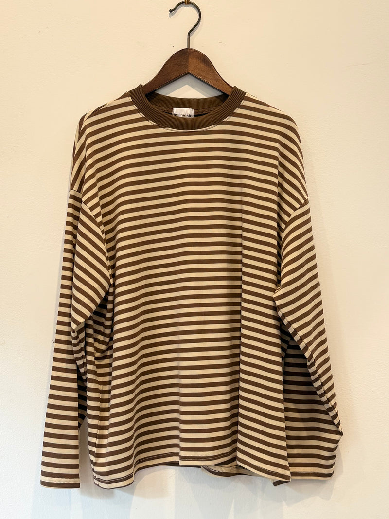Brown & Cream Stripe Long Sleeve – By Frankie