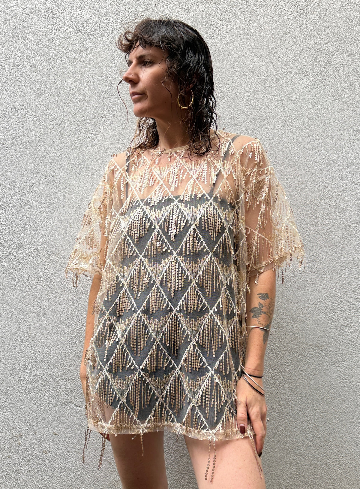 Sequin Tassel Mini Dress  – By Frankie