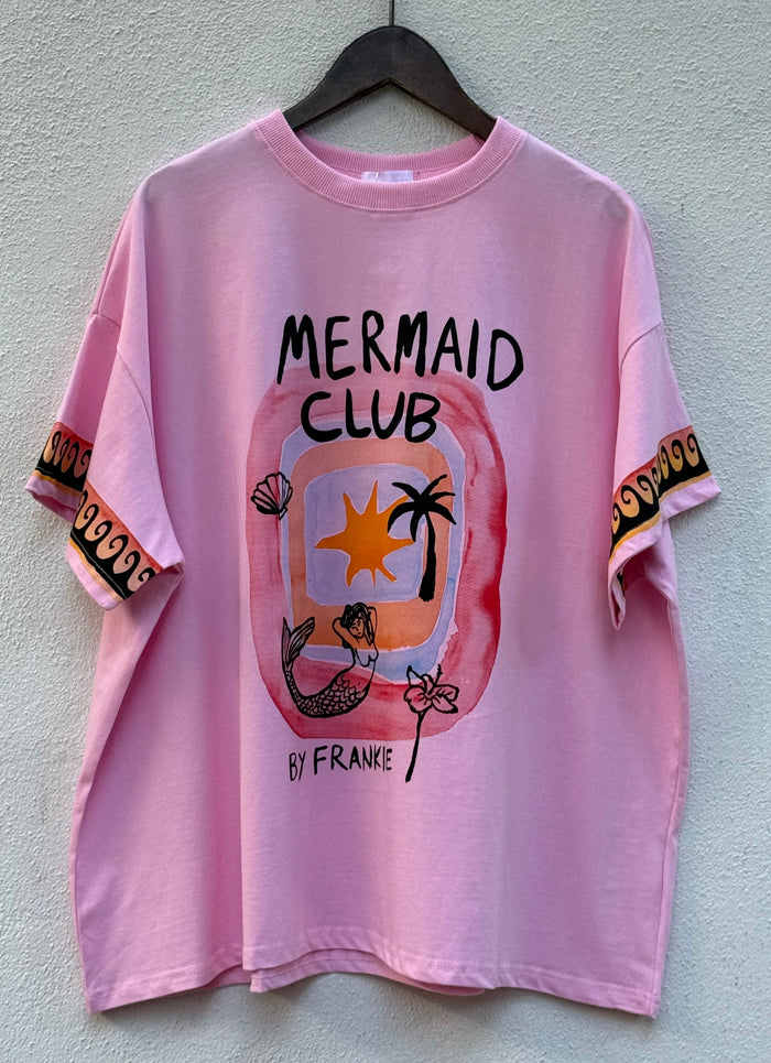 Baby Pink Mermaid Club Graphic Tee – By Frankie