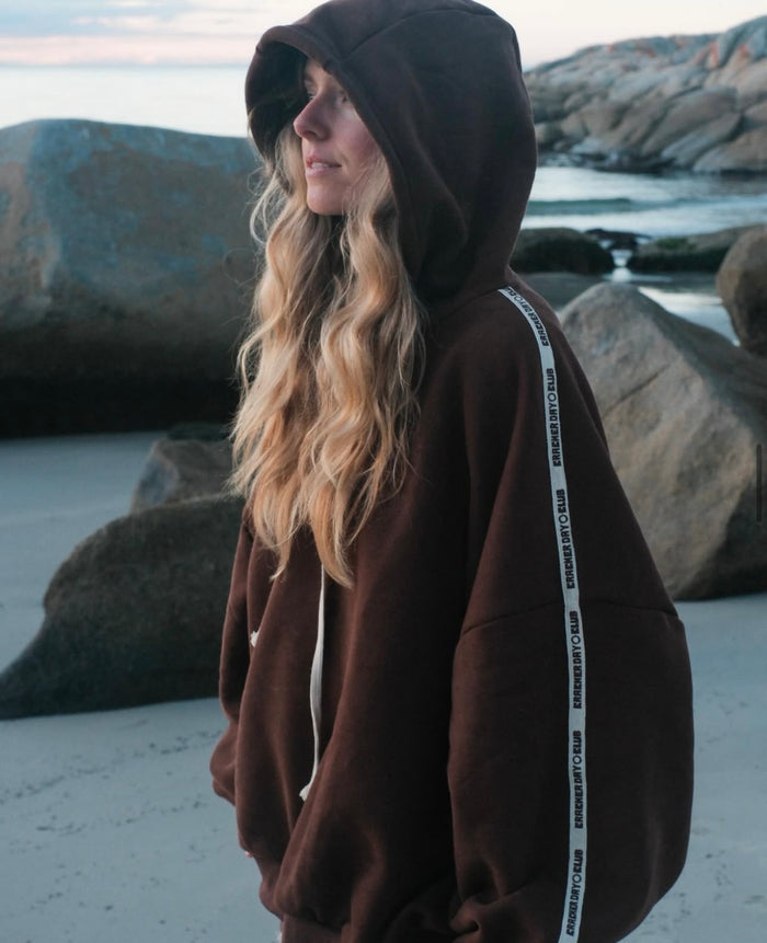 Cloud Racer Hoodie - Chocolate Brown / Crackerday Club