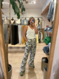 By Frankie Light Camo Heart Racer Jeans - Black Heart Side Stripe