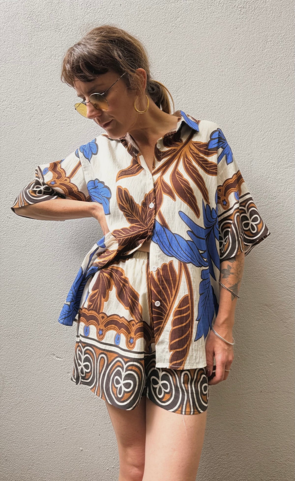 Archive Leaf Print Shirt – By Frankie