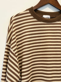 Brown & Cream Stripe Long Sleeve – By Frankie