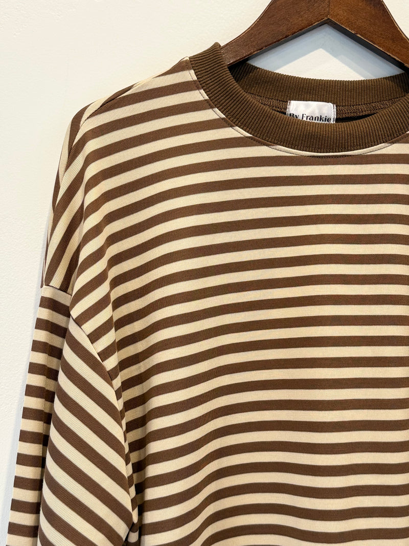 Brown & Cream Stripe Long Sleeve – By Frankie