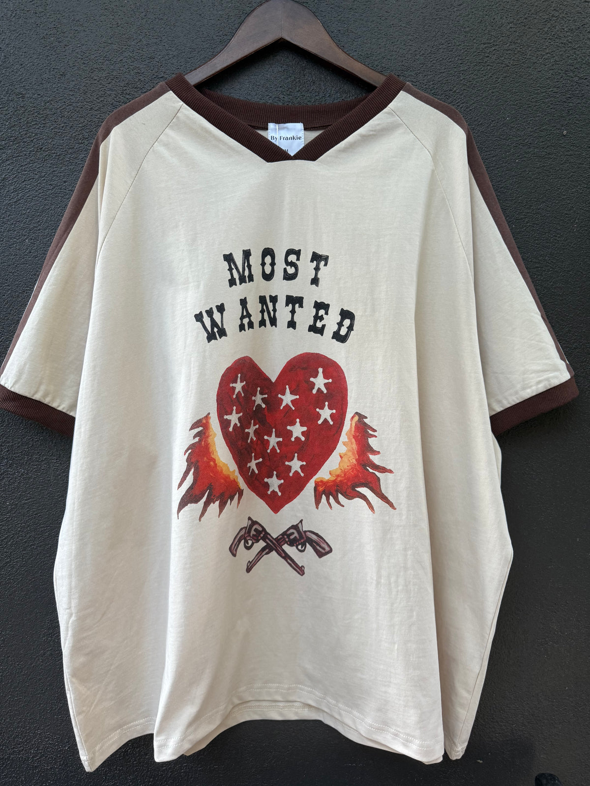 Most Wanted Oversized Graphic Tee – By Frankie
