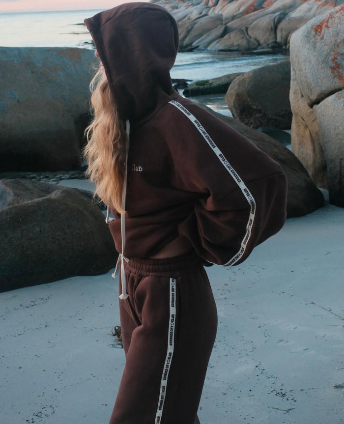 Cloud Racer Hoodie - Chocolate Brown / Crackerday Club