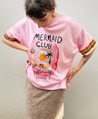 Mermaid Club Oversized Cotton Tee – By Frankie