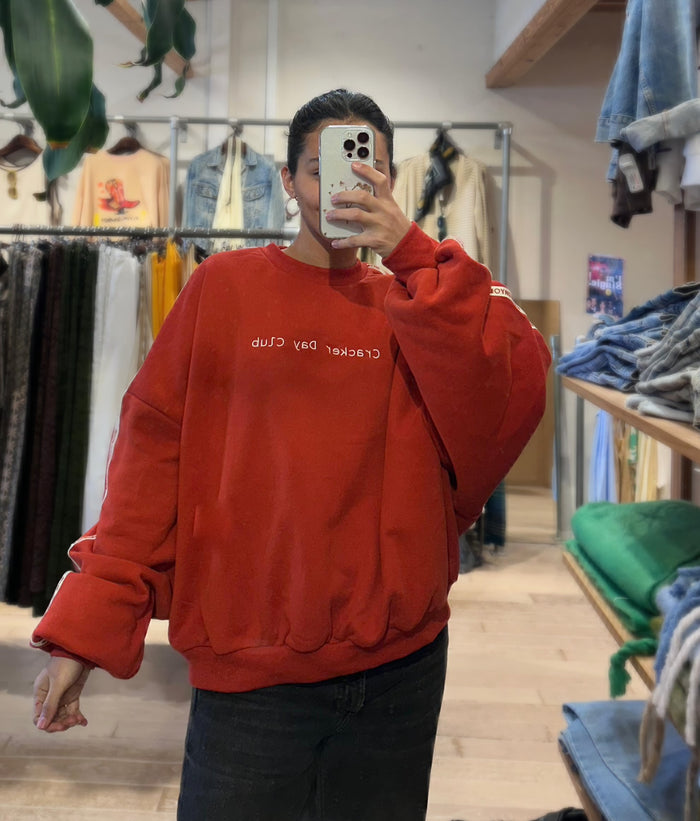Cloud Racer Sweater - Red / Crackerday Club