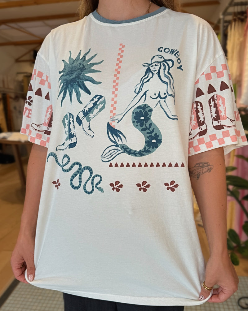 Cowboy Mermaid Graphic Tee