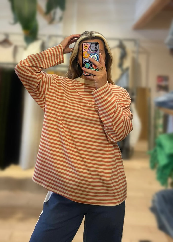 Peach & Cream Stripe Long Sleeve – By Frankie
