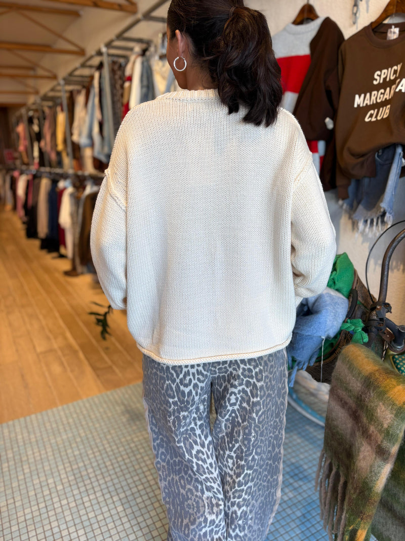 Soft Touch Knit Jumper - Cream