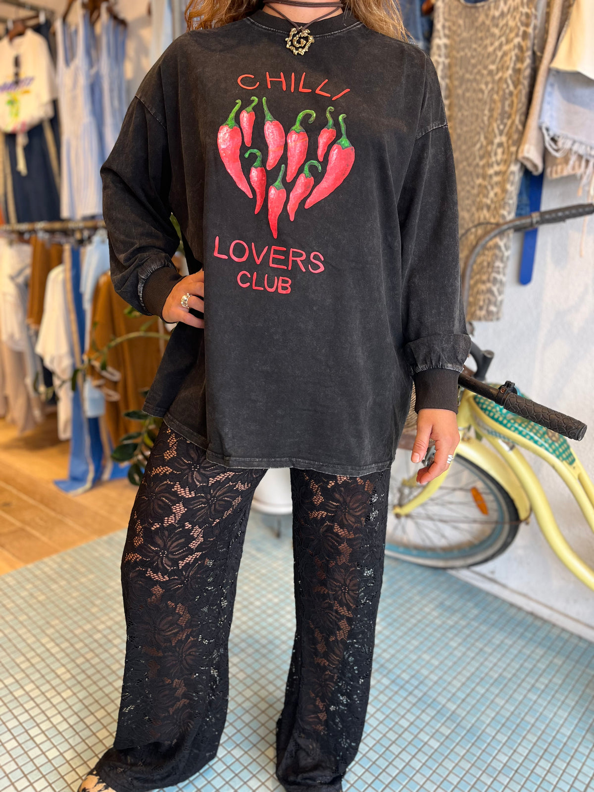 Chilli Lovers Club Lace Pant Set / By Frankie