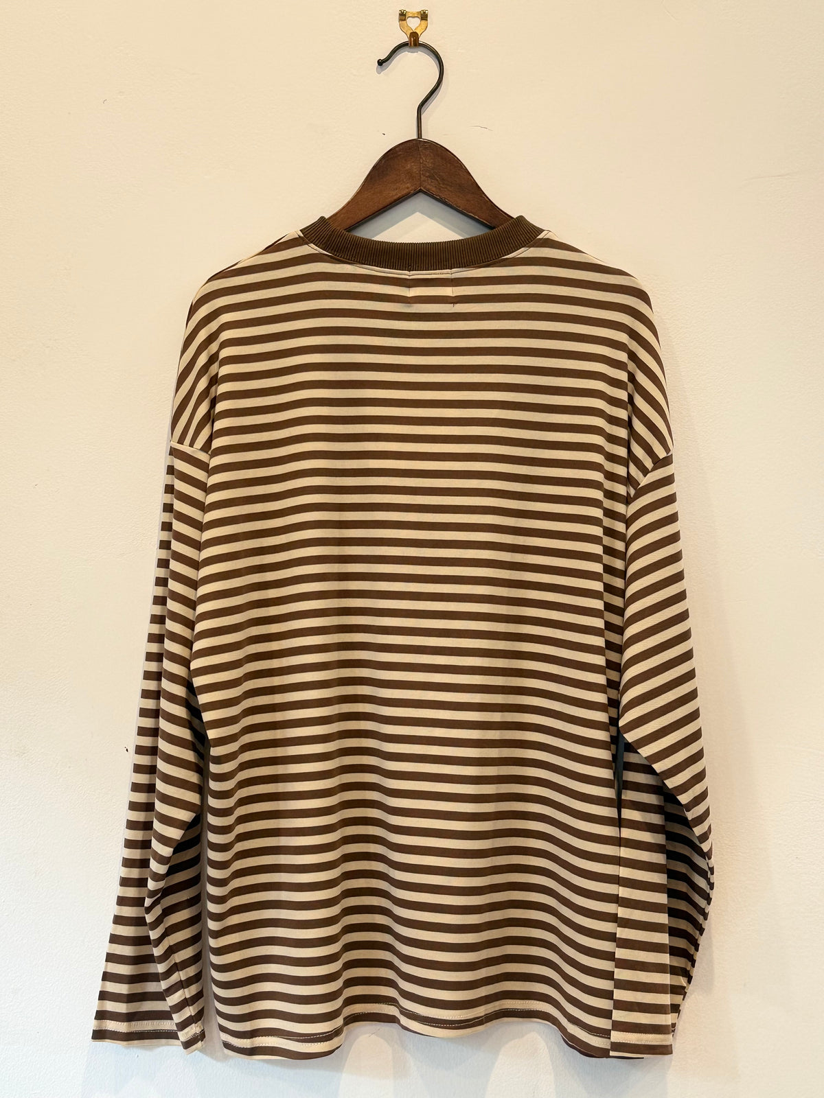 Brown & Cream Stripe Long Sleeve – By Frankie