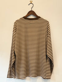 Brown & Cream Stripe Long Sleeve – By Frankie