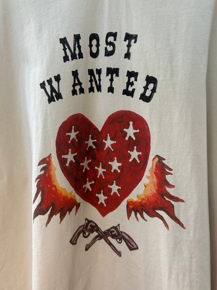 Most Wanted Oversized Graphic Tee – By Frankie