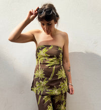 Palm Print Boob Tube Top – By Frankie