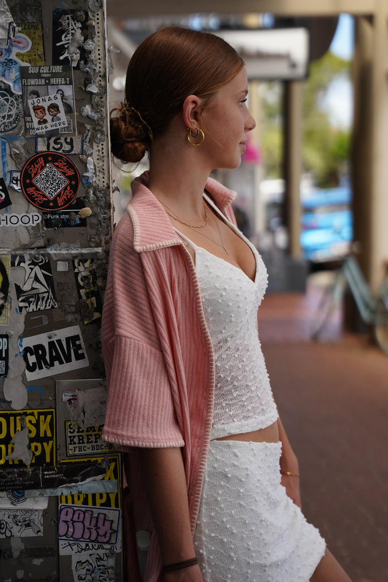 White Two Piece Set / Lovalot