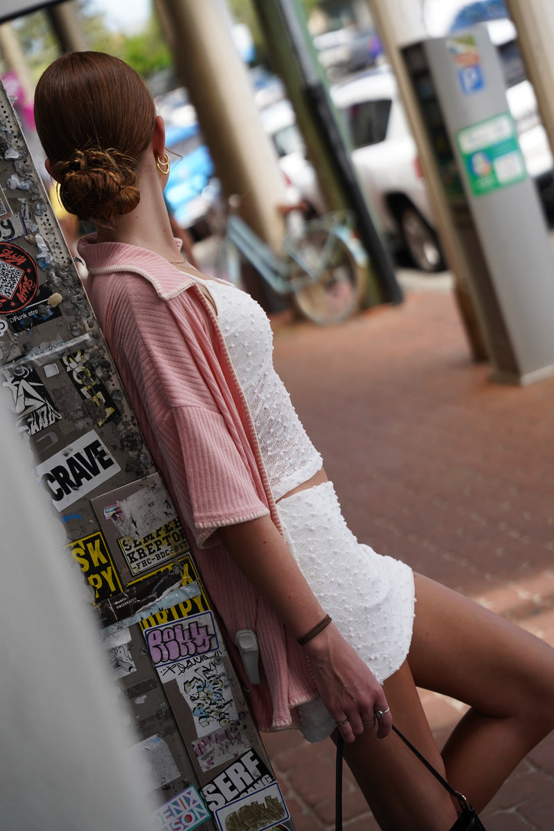 White Two Piece Set / Lovalot
