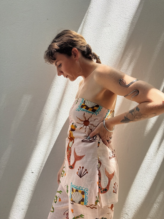 Wild Ones Never Die Linen Boob Tube – By Frankie