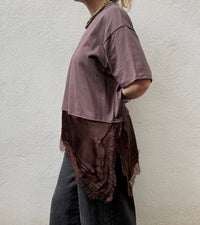 Chocolate Lace Hem Tee – By Frankie