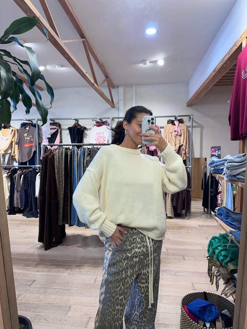 Soft Touch Knit Jumper - Cream