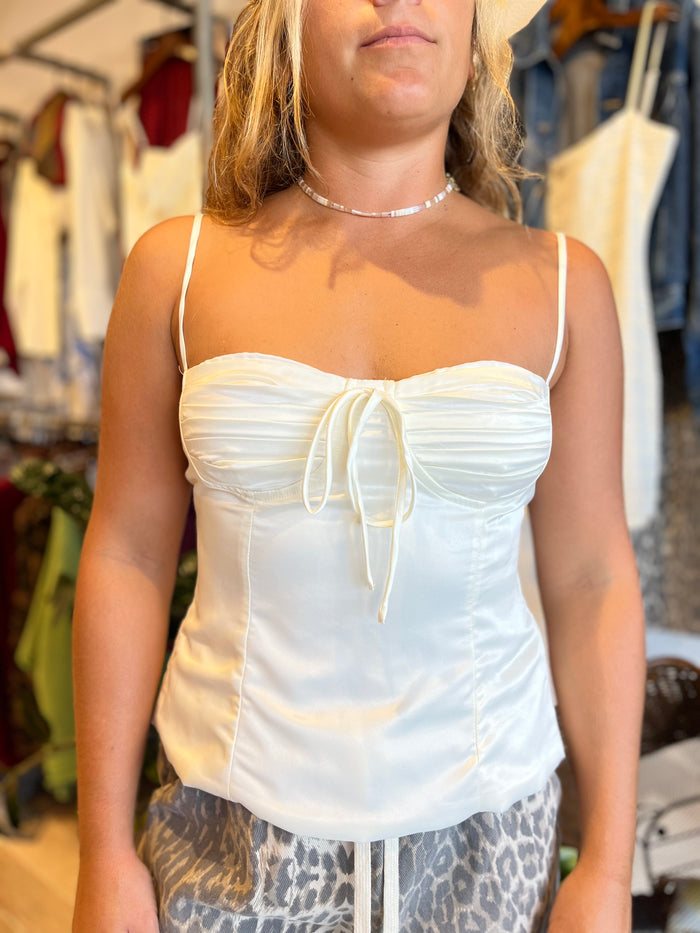 Silky Corset Top - Butter