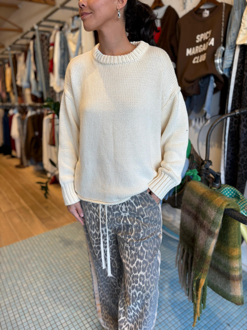 Soft Touch Knit Jumper - Cream
