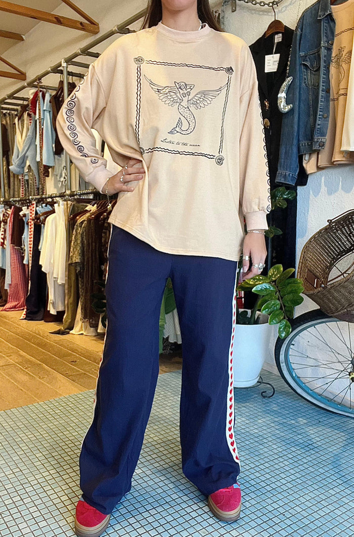 Listen to the Ocean L/S Tee / By Frankie