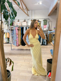 Alba Sun-kissed Yellow Multi-Tie Maxi Dress
